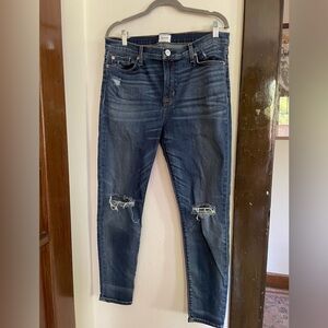 Hudson slim fit distressed jeans